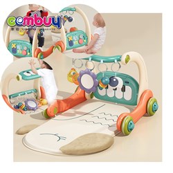 KB032075 - Infant 4 in 1 foldable fitness stand electronic piano toys baby walker play mat