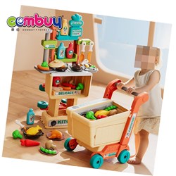 KB032846 - Funny cooking table shopping cart kitchen food toys for kids