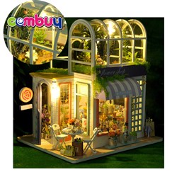 KB034371-KB034372 - Simulation handmade building model diy assembly toys garden wooden house