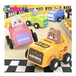 KB034691 - Cartoon animals racing vehicle electricity toy sliding press car