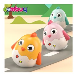 KB034717-KB034718 - Cute musical bell chicken eye can move rocking baby toy tumbler