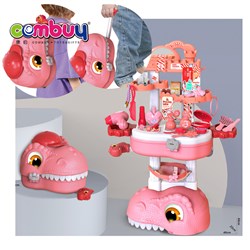 KB036827-KB036832 - Kids indoor pretend play game dinosaur storage dressing tools girls beauty table toy