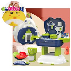 KB038641-KB038646 - Building block backpack pretend play kitchen toy set for children