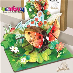 KB038810-KB038821 - DIY assembly decoration insect wild animals model 3d puzzle wood