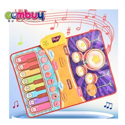 KB040168-KB040169 - Indoor electronic blanket drum keyboard piano baby toy 2in1 musical mat