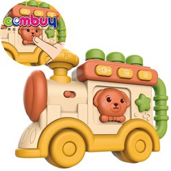 KB040449 - Press button music cartoon train baby learning toys educational