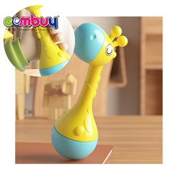 KB041980 - Cute giraffe shape musical shaking bell baby toy rattle hammer