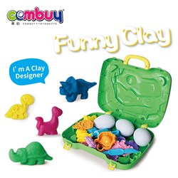 KB042990 - Plasticine tool kit dinosaur box play dough set clay toy for kids