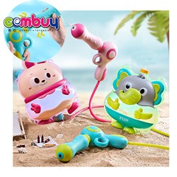 KB043006 - Cute animals outdoor summer kids play shooting toy backpack water gun