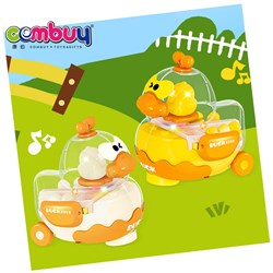 KB043776-KB043777 - Funny cute induction car new years lanterns sliding electric universal duck toys