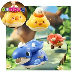 KB047600-KB047602 - Cute pet set propulsion kids playing sliding car pressing animals toy