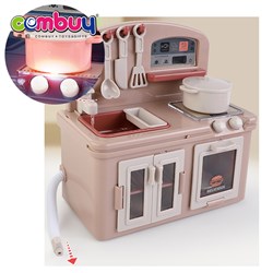KB049259 - Indoor interactive pretend play lighting music cabinet mini kitchen stove toy