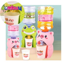 KB051377-KB051378 - Cute animals press water outlet rotating install mini kids water dispenser toy