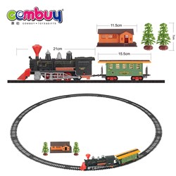 KB053724-KB053731 - Track car set assemboly DIY classic train railway with sounds light