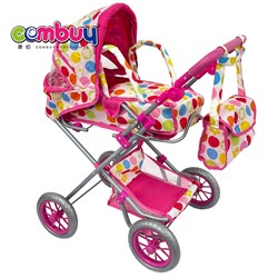 KB053757 - Pretend play kids indoor push trolley game baby toy doll cart