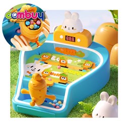 KB054897 - Education cute rabbit lighting music scoring toys pinball battle machine game