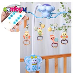 KB055871-KB055877 - Remote control projection crib hanging butterfly toy baby rotating music bed bell