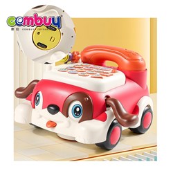 KB055963 - Electric lighting universal phone drag cartoon dog baby toy musical telephone car