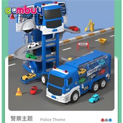 KB056449-KB056451 - Parking lot themed game track scene storage transformable car toy