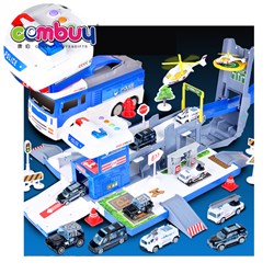 KB056465-KB056467 - Simulation scene storage box lighting music kids parking garage lot toys with alloy car