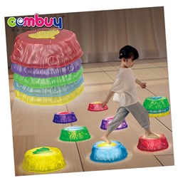 KB056918-KB056922 - Sport smooth curve crossing river stone game training toys kids stepping stones balance