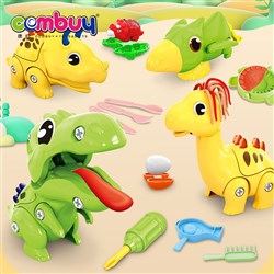 KB060370-KB060373 - Dinosaur assembly 2in1 modeling caly toy play dough color mud