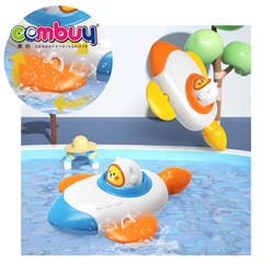 KB062357-KB062358 - Bathroom windup game rotating space rocket baby bath boat toys