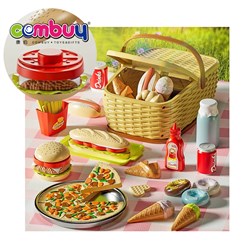 KB062659-KB062660 - Portable hand basket storage box pretend play food kitchen picnic set toys