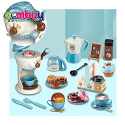 KB062922 - Simulation kitchen dessert cake set kids pretend play cup toy coffee machine