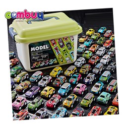 KB063812-KB063815 - Pull back inertia diecast metal storage box toy car alloy models