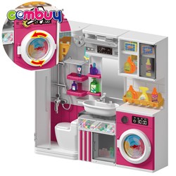 KB066613-KB066616 - Washstand pretend bathroom sink dollhouse toys with light sound