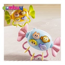 KB066753 - Cartoon animals infant playing press button music baby rattle candy toy