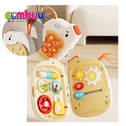 KB066808-KB066809 - Cute elephant early learning English story eight key musical toy baby mobile phone