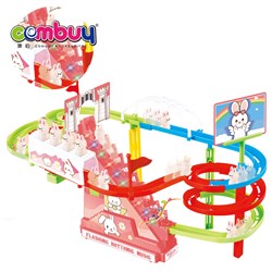 KB095837-KB095839 - Lighting Musical Climb Sliding Toy Double Track Electric Stair Climbing