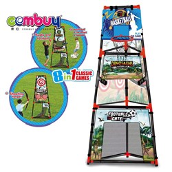 KB096420 - Combuy Outdoor Shooting Target Basketball Football Rugby Game Toy 8 in 1 Kids Sport Set