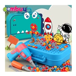 KB097108-KB097109 - Cartoon 3d Puzzle Game Building Blocks Storage Tool Box Electric Drill Diy Screw Toy