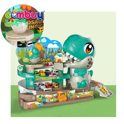 KB098666-KB098667 - Electric Three Layer Electric Lighting Musical Track Parking Lot Game Plastic Toy