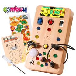 KB110712-KB110713 - Educational Toddler Cognition Early Learning Kids Led Toy Wooden Busy Board