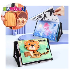 KB113962-KB113963 - Toddler Education Early Learning Calendar Mirror Sensory Toys Baby Soft Cloth Book