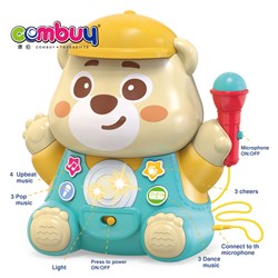 KB127646-KB127647 - Educational Lighting Musical Cute Singing Song Microphone Karaoke Bear Toys