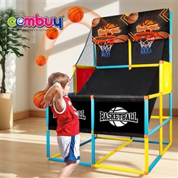 KB127777-KB127782 - Children Interactive Indoor Outdoor Playing Basketball Double Scoring Stand Toys