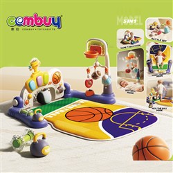 KB128048-KB128049 - Exercise Lying Crawling Sitting Basketball Frame Boiled Rattle Bedside Toys Baby Play Mat Activity G