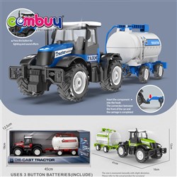 KB130422-KB130433 - Simulation Electric Diecast Alloy Model Car Acoustooptic 1:16 Metal Friction Farm Vehicle Toys