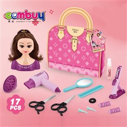 KB130817 - Indoor Pretend Play Storage Bag Beauty Tools Dolls Hair Salon Toys