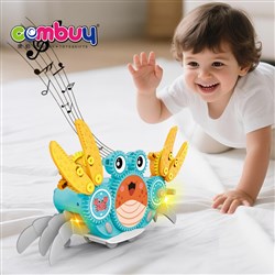 KB133278 - Cartoon Electric Silding Diy Assembly Gear Building Blocks Crab Toys