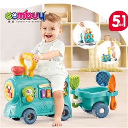 KB135412-KB135413 - Toddler Sitting Early Educational 5 in 1 Adjustable Small Train Learning Walking Toys