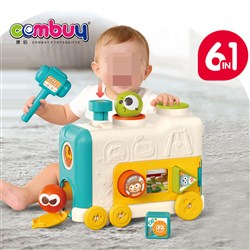 KB135417 - Shape Matching Roling Balls Knock Piano 6 In1 Early Educarional Baby Activity Train Toys