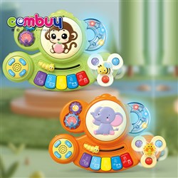 KB136603-KB136604 - Educaitonal Children Play Cartoon Animals Music Piano Drum Toys