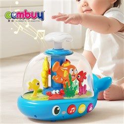 KB138452 - Cartoon Educational Lighting Musical Baby Press Rotating Whale Toys