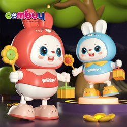 KB139356 - Cartoon Interactive Kids Electric Lighting Musical Dancing Rabbit Toys